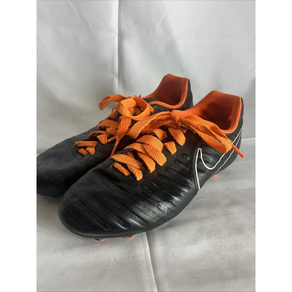 Nike Tiempo Legend Size 5y Youth Black Running Soccer Cleats Shoes AH7251-080